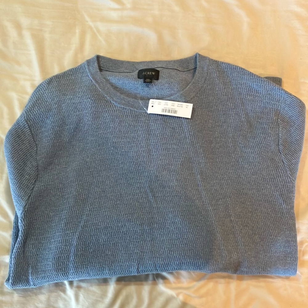 J. Crew Blue Crewneck Sweater